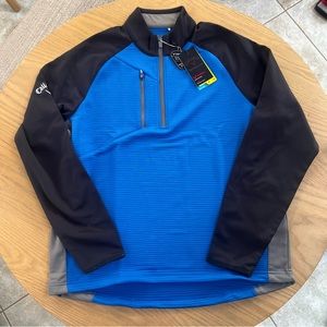 NWT Mens Callaway Thermal Golf Quarter Zip Pullover - M